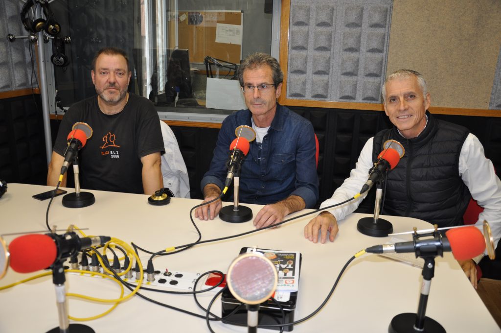Jordi Viu (director Institut Lluís Companys), José Alfaro (director Institut Palau Ausit) i Toni Liarte (director Institut Can Mas).