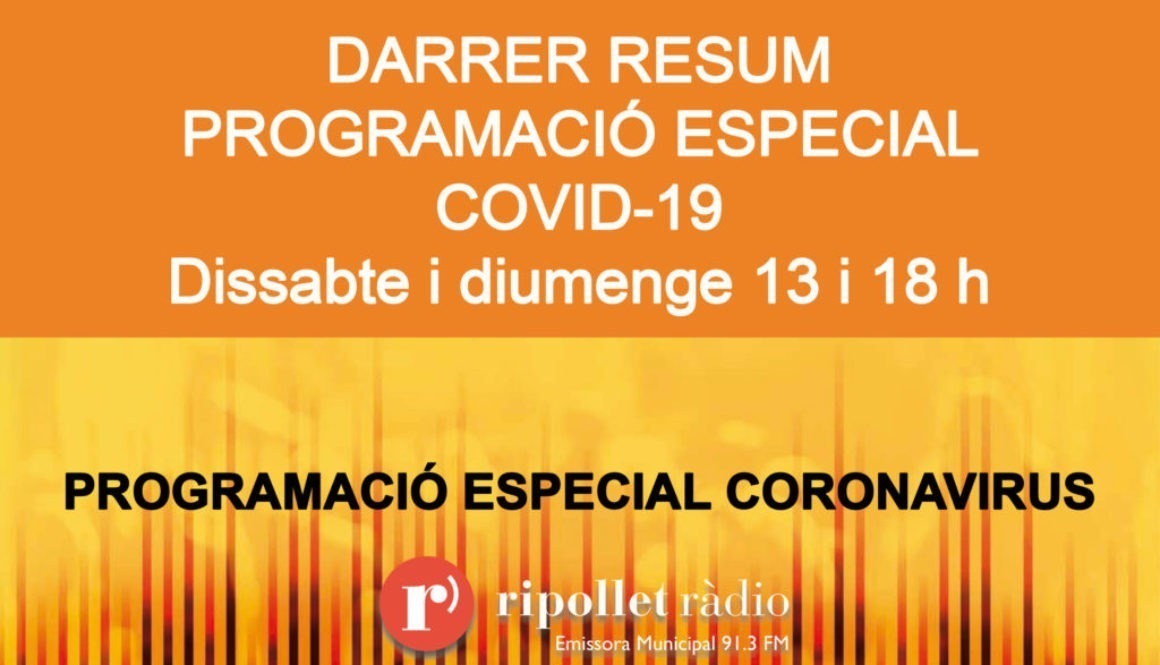 Especial coronavirus 27/06/2020 Especial coronavirus 27/06/2020